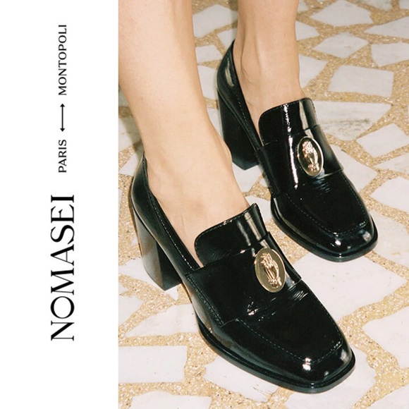 Nomasei Trench Loafers Black Patent 37.5 - Picture 1 of 13
